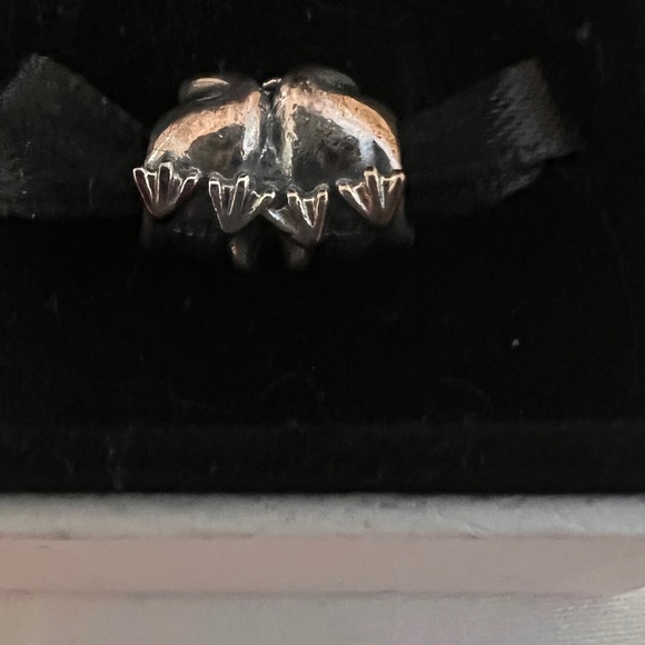 COPY - Retired New in Box Pandora Sterling Swan Embrace Animal Charm w/ 14k Gol… - Picture 3 of 4